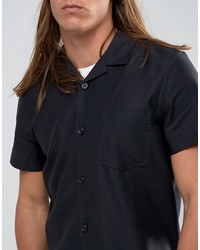 Мужская черная рубашка от Weekday