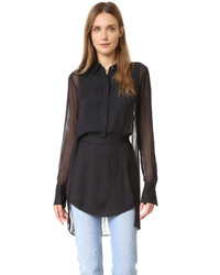 Женская черная рубашка от DKNY