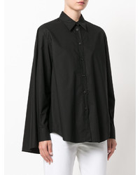 Женская черная рубашка от MM6 MAISON MARGIELA