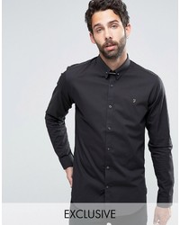 Мужская черная рубашка от Farah