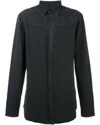 Мужская черная рубашка от Marcelo Burlon County of Milan