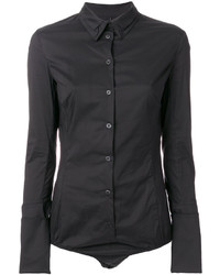 Женская черная рубашка от Masnada