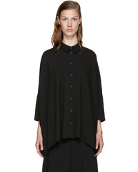 Женская черная рубашка от MM6 MAISON MARGIELA