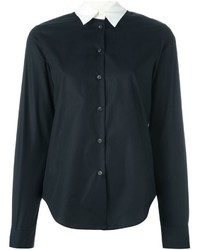 Женская черная рубашка от MM6 MAISON MARGIELA