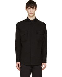 Мужская черная рубашка от Moncler Gamme Rouge
