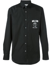 Мужская черная рубашка от Moschino