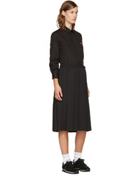 Женская черная рубашка от Comme des Garcons