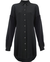 Женская черная рубашка от Saint Laurent