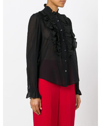 Женская черная рубашка от Temperley London