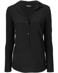 Женская черная рубашка от Twin-Set
