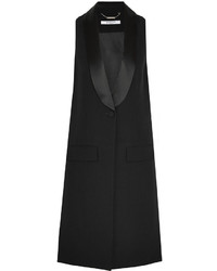 Женская черная сатиновая безрукавка от Givenchy