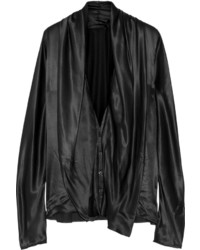 Черная сатиновая блузка от Haider Ackermann