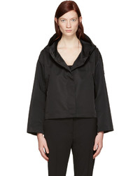 Женская черная сатиновая куртка от Jil Sander