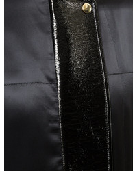 Женская черная сатиновая куртка от Lanvin