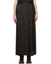 Черная сатиновая юбка от Ann Demeulemeester