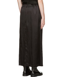 Черная сатиновая юбка от Ann Demeulemeester