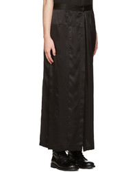 Черная сатиновая юбка от Ann Demeulemeester