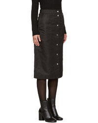 Черная сатиновая юбка от Nomia