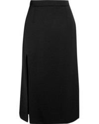 Черная сатиновая юбка от Lanvin