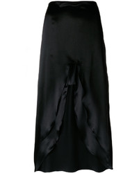 Черная сатиновая юбка от MARQUES ALMEIDA