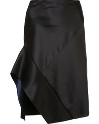 Черная сатиновая юбка от Narciso Rodriguez