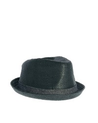 Мужская черная соломенная шляпа от Asos