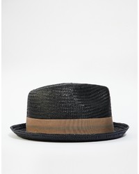 Мужская черная соломенная шляпа от Brixton