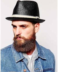 Мужская черная соломенная шляпа от Goorin Bros.