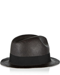 Женская черная соломенная шляпа от Sensi