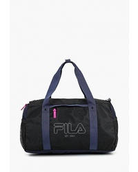 Женская черная спортивная сумка из плотной ткани от Fila