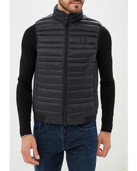 Мужская черная стеганая куртка без рукавов от Armani Exchange