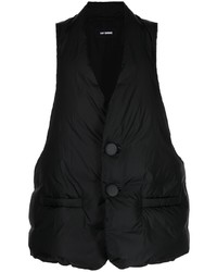 Мужская черная стеганая куртка без рукавов от Raf Simons