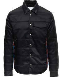 Мужская черная стеганая куртка-рубашка от Aztech Mountain