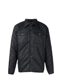 Мужская черная стеганая куртка-рубашка от Barbour