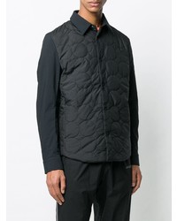 Мужская черная стеганая куртка-рубашка от Dyne