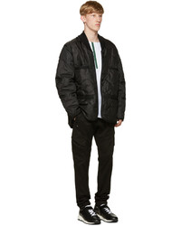 Мужская черная стеганая куртка от Public School