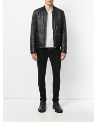 Мужская черная стеганая куртка от Maison Margiela