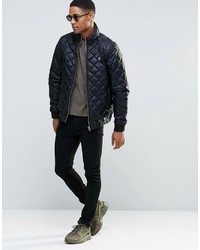Мужская черная стеганая куртка от G Star