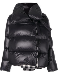 Женская черная стеганая куртка от Hache
