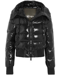 Женская черная стеганая куртка от Moncler