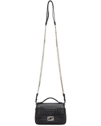 Женская черная стеганая сумка от Fendi
