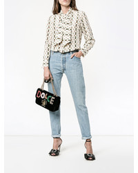 Женская черная стеганая сумка от Dolce & Gabbana