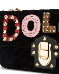 Женская черная стеганая сумка от Dolce & Gabbana