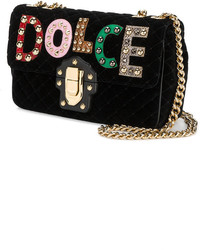 Женская черная стеганая сумка от Dolce & Gabbana