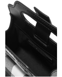 Женская черная сумка в мелкую клетку от Christopher Kane