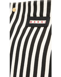 Женская черная сумка из плотной ткани от Marni