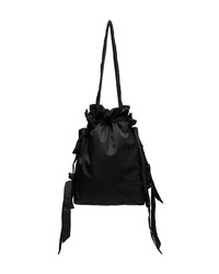 Черная сумка-мешок из плотной ткани от Simone Rocha