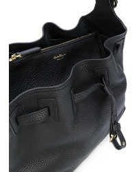 Черная сумка-мешок от Salvatore Ferragamo