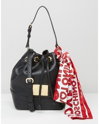 Черная сумка-мешок от Love Moschino