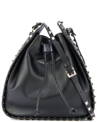 Черная сумка-мешок от Valentino Garavani